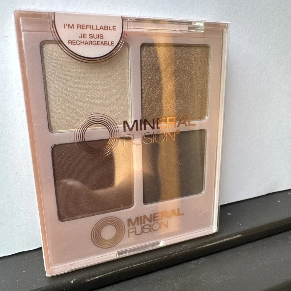 4 - Mineral Fusion COFFEE BREAK And SPEAKEASY Refillable Eye Shadow Palette NEW!